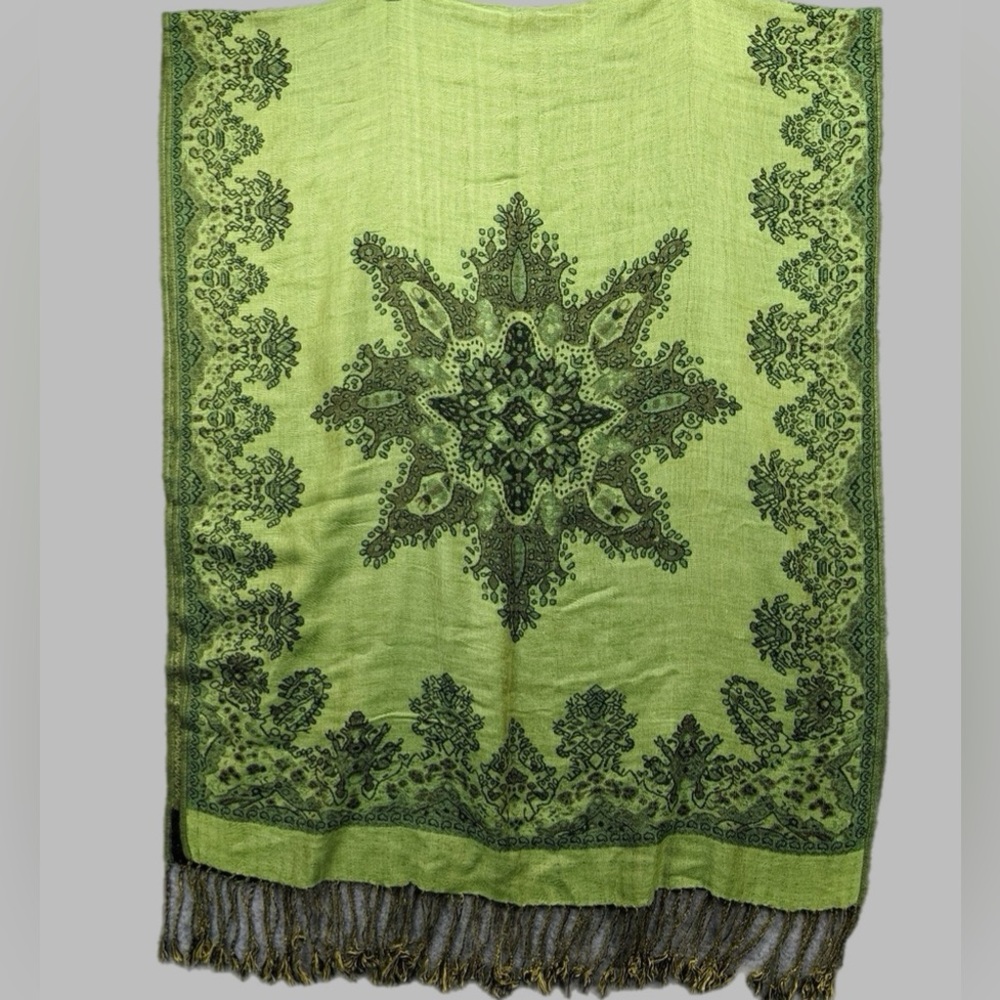 Gorgeous 100% Authentic Pashmina Reversible Patte… - image 1